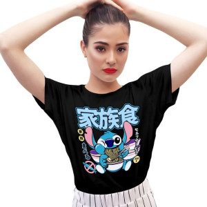 KOSZULKA DAMSKA CZARNA Lilo i Stitch T-SHIRT XS