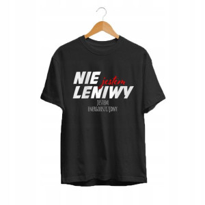 Koszulka Męska BLACK JESTEM ENERGOOSZCZĘDNY Wz 2XL