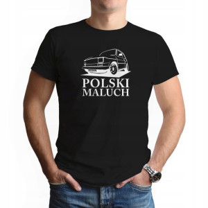 Koszulka Męska CZARNA POLSKI MALUCH Różne Wzory M
