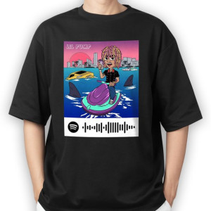Koszulka Męska CZARNA SPOTIFY LIL PUMP Wzory XL