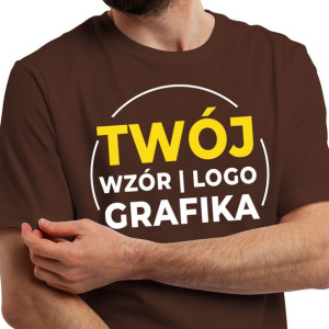 Koszulka Męska CZEKOLADOWY KREATOR Twoje Logo - S
