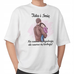T-shirt Dla Taty Dzień Ojca Miłość Córki Imię Xl