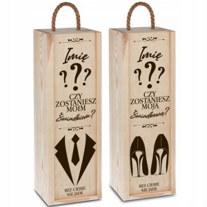2 szt Skrzynka Na Wino Prośba O Świadkowanie Wz