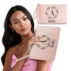 Kosmetyczka na Kosmetyki Soft Pink Monogram IMIĘ