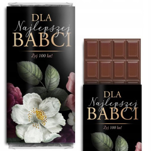 Czekolada Na Prezent Dla Najlepszej Babci Wz Imię
