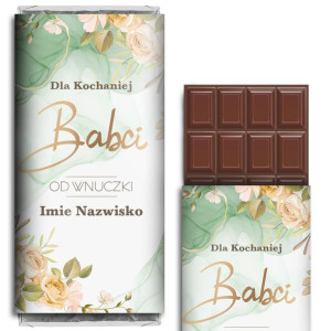 CZEKOLADA Prezent na DZIEŃ BABCI Wzory - IMIĘ