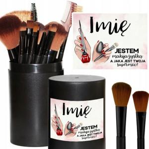 Pędzle Do Makijażu 12 szt DLA MAKEUPIARY Imię Wz
