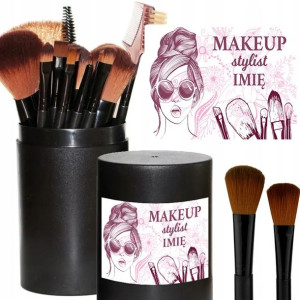 Pędzle Do Makijażu 12 szt MAKEUP STYLIST Imię Wz