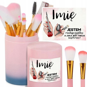 Pędzle Do Makijażu 12 szt MAKEUP STYLIST Imię Wz
