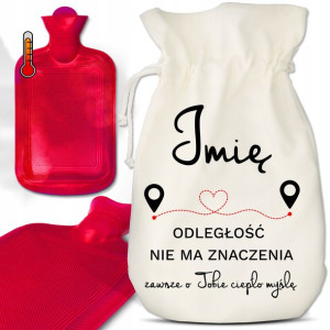 Termofor Ogrzewacz Prezent WALENTYNKI Imię Wzory