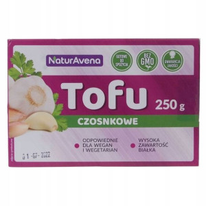 Tofu Kostka Czosnkowe 250g - NaturAvena