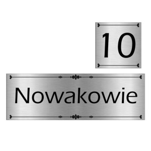 ZESTAW Tabliczek na DRZWI Nazwisko + NUMER Wzory