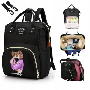 Plecak MOM LIFE Torba TORBA NA WÓZEK 3W1 WZORY