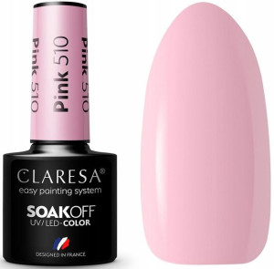 Claresa Lakier Hybrydowy Pink 510 Pudrowy Róż 5g