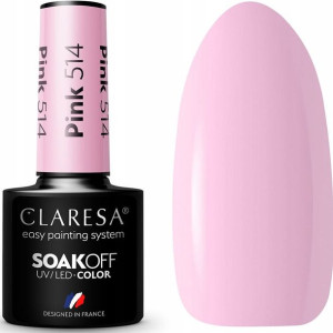 Claresa Lakier Hybrydowy Pink 514 Pudrowy Róż 5g