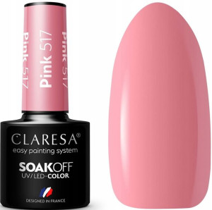Claresa Lakier Hybrydowy Pink 517 Brudny Róż 5g