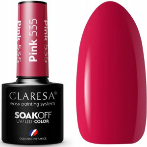 Claresa Lakier Hybrydowy Pink 535 Malinowy Róż 5g