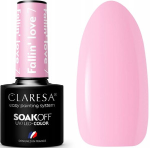 Claresa Lakier Hybrydowy Fallin' love 7 Różowy 5g
