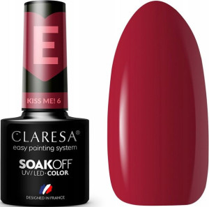 Claresa Lakier Hybrydowy Kiss Me! 6 Bordowy 5g