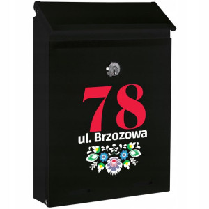 SKRZYNKA POCZTOWA na Listy FOLKLOR Wiele WZORÓW