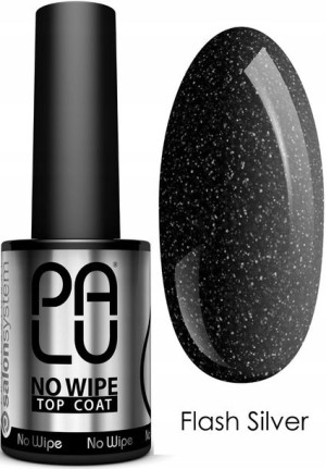 Palu Top No Wipe z Brokatem Flash Silver 11g