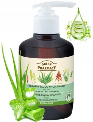 Green Pharmacy Żel do mycia twarzy z aloesem 270ml