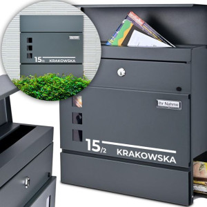 Skrzynka POCZTOWA na LISTY NAPIS Adres MiX WZORÓW