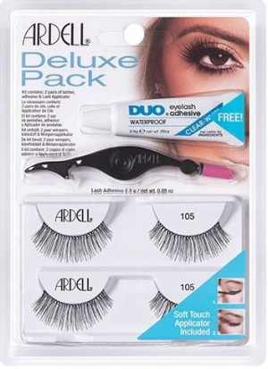 Ardell Rzęsy Deluxe Pack 105 Klej DUO Aplikator