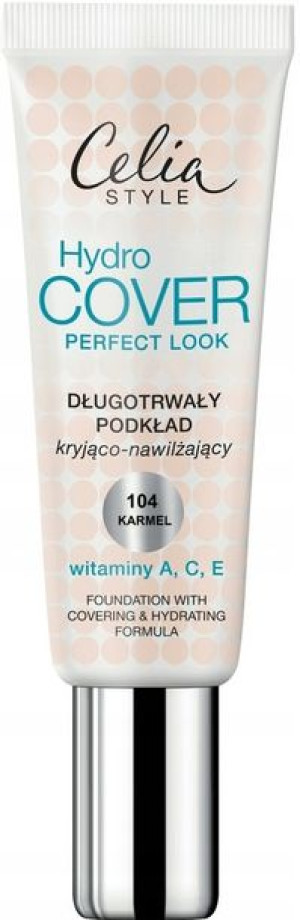 Celia Hydro Cover Podkład Nawilżający 104 Karmel