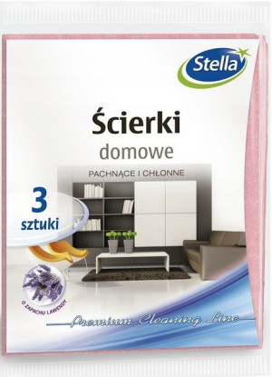 Stella Ścierki Domowe o Zapachu Lawendy 3 Sztuki