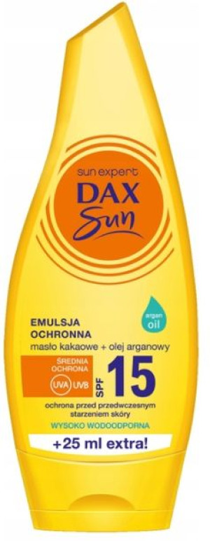 DAX Emulsja ochronna masło kakaowe argan SPF 15