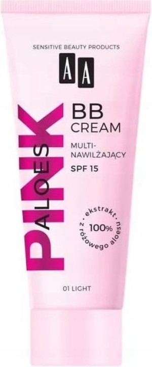 AA Aloes Pink Multinawilżający Krem BB 01 Light