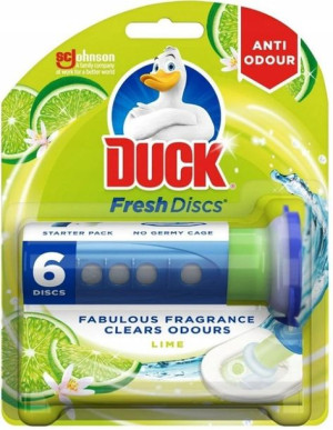 Duck Krążki Żelowe Fresh Discs Aplikator Limonka