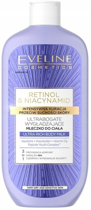 Eveline Mleczko Do Ciała Retinol Niacynamid 350ml