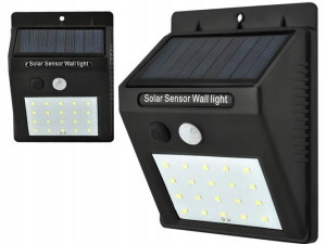 LAMPA SOLARNA 20LED z Czujnikiem RUCHU i Zmierzchu