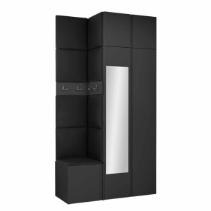 GARDEROBA Orion XXXVI panele tapicerowane + meble grafit