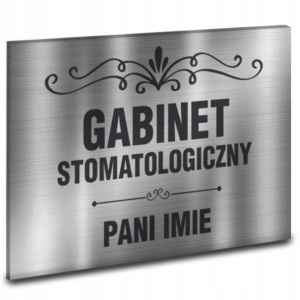 TABLICZKA 32x21 Gabinet Stomatologiczny Imie Wzory
