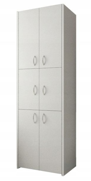 Szafka Łazienkowa Słupek Adas 56 Cm 6d Biały