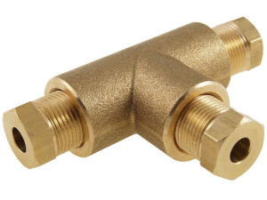 Trójnik Rozdzielacz Przewodu Miedzianego Fi6 3x6mm