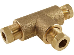 Trójnik Rozdzielacz Przewodu Miedzianego 3x8mm Fi8