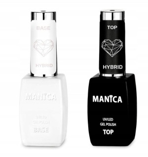 MANICA Zestaw do hybryd Baza+top hybrydowy 2x10 ml