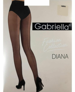 Gabriella Diana 20den 5-xl/nero