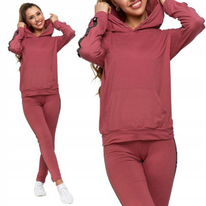 Moraj Bluza Damska z kapturem 3100-101 różowa S/M