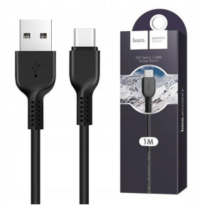 Kabel Usb Hoco Typ C 1m Czarny Przesył Danych