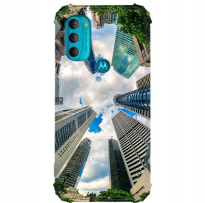 Etui Anti-Shock Do MOTOROLA G71 5G Podróże Wzory