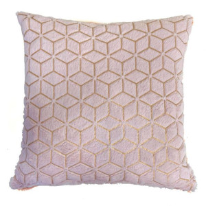 Poszewka na poduszkę włochacz pastelowa różowa HEXA 40x40