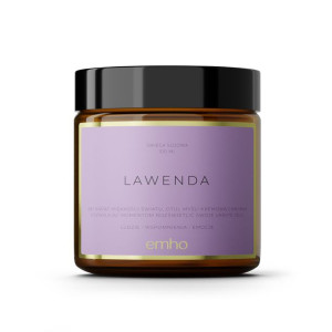 Świeca sojowa zapachowa EMHO LAWENDA 100 ml