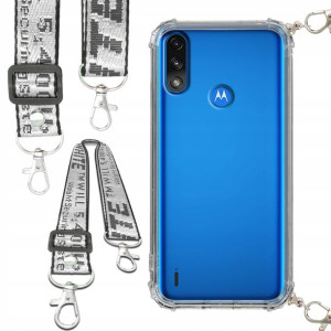 Etui Anti-Shock Smycz Biała MOTOROLA E7 POWER/E7I