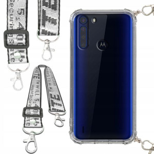 Etui Anti-Shock Smycz Biała MOTOROLA ONE FUSION