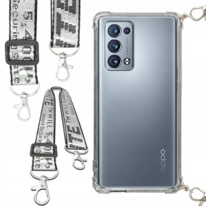 Etui Anti-Shock Smycz Biała OPPO RENO 6 PRO PLUS